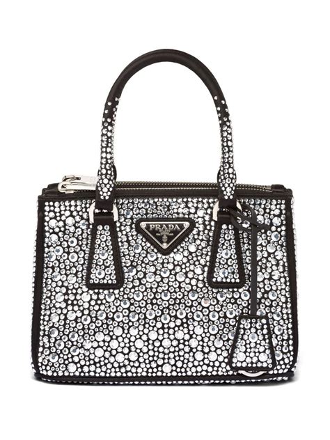 prada bag crystals|bedazzled prada bag.